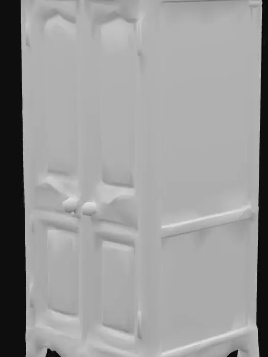 3D model for High resolution driftwood wardrobe with colourful hand painted embellishments , #PBR#