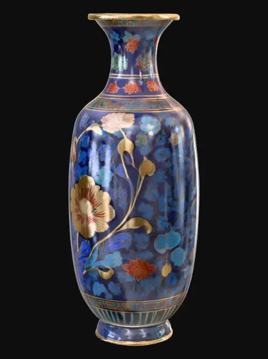 3D model for A high resolution cloisonné vase, #PBR#