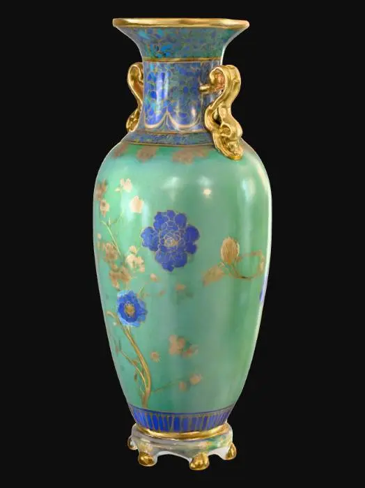 3D model for A high resolution cloisonné vase, #PBR#