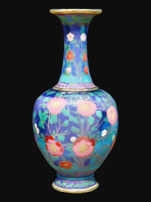 3D model for A high resolution cloisonné vase, #PBR#