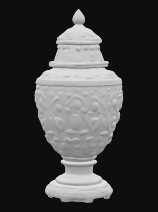 3D model for A high resolution urn crusted with multicoloured Rhinestones , #PBR#