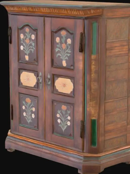 3D model for Floral Armoire, #PBR#