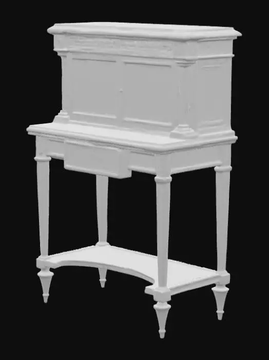 3D model for Ornate Cabinet with Mosaic Panels, #PBR#