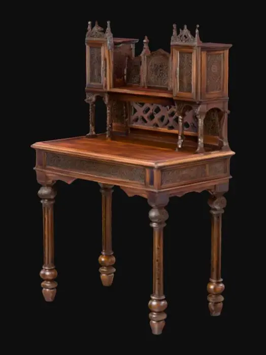 3D model for Gothic Revival Desk, #PBR#
