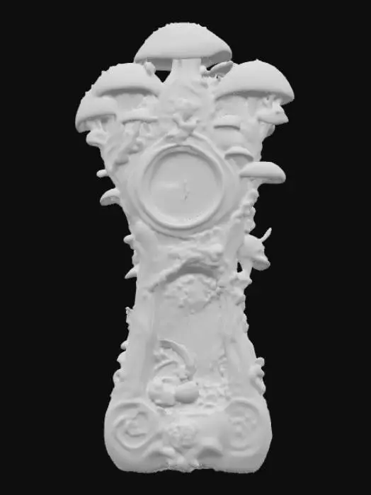 3D model for Enchanted Mushroom Clock, #PBR#