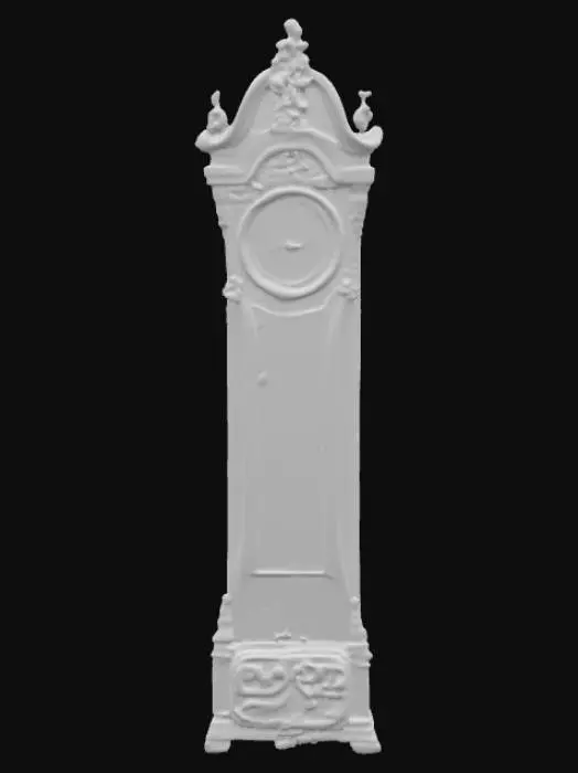 3D model for A high resolution driftwood grandfather clock hand painted by van gogh , #PBR#