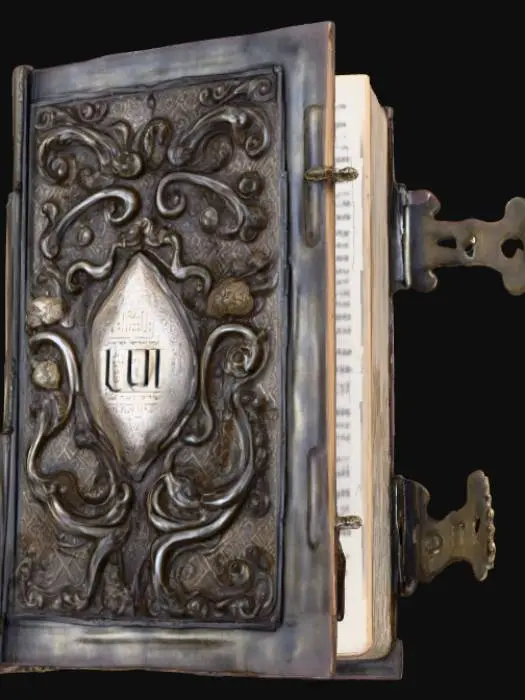 3D model for Ornate Metal-Covered Book