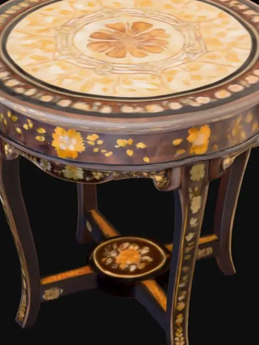 3D model for A mother of pearl side table