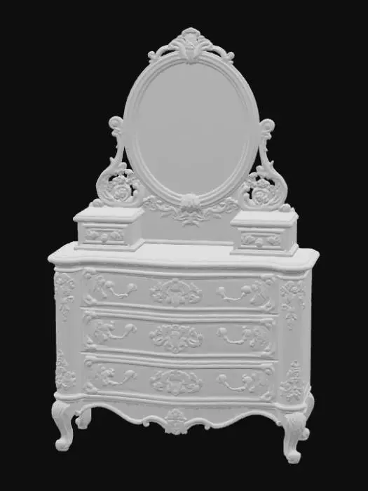 3D model for Ornate Wooden Vanity