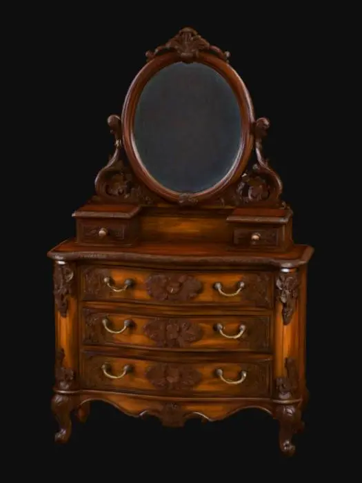 3D model for Ornate Wooden Vanity
