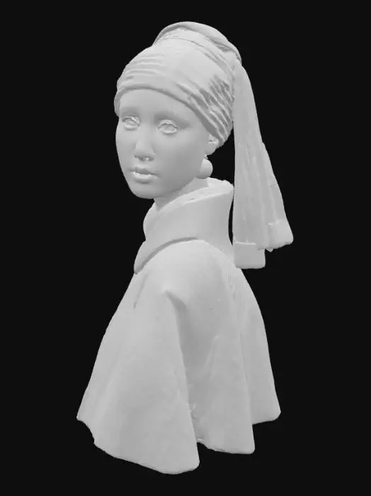 3D model for Girl with a Pearl Earring