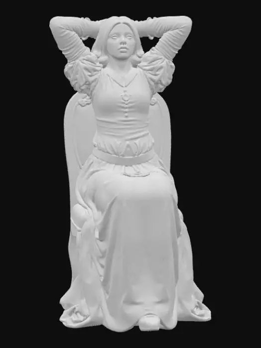 3D model for The Lady of Shalott