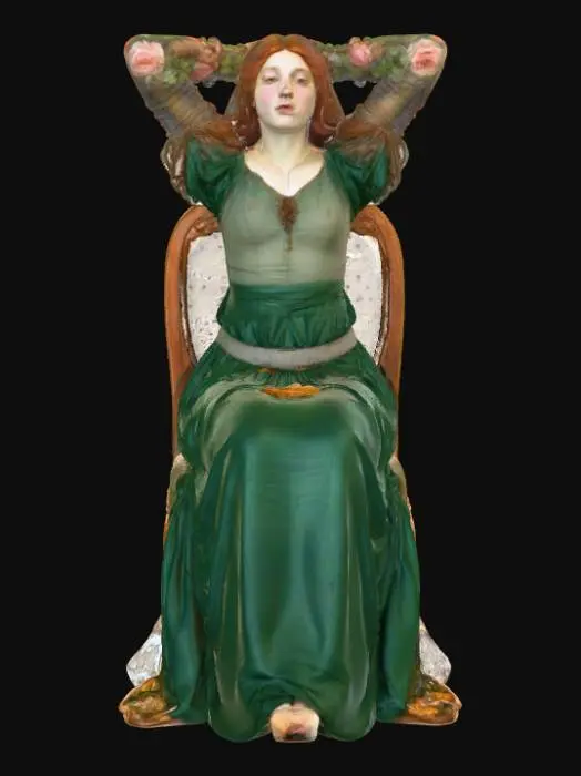 3D model for The Lady of Shalott