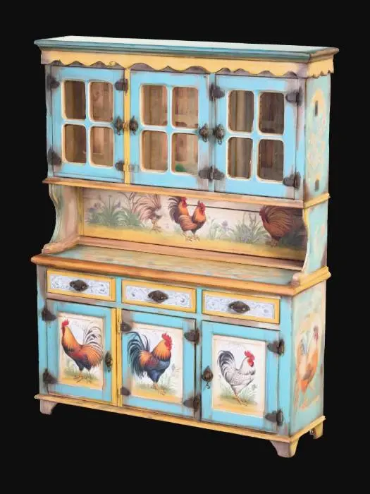 3D model for Rustic Farmhouse Cabinet