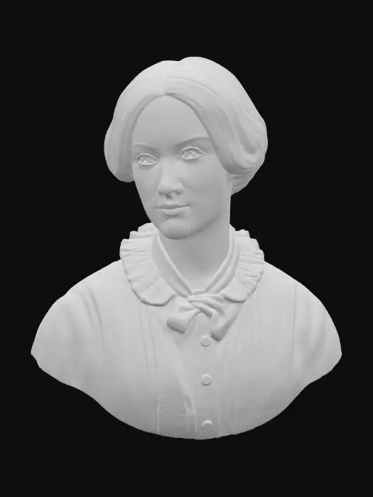 3D model for Portrait of a Woman in Early 1800s Attire