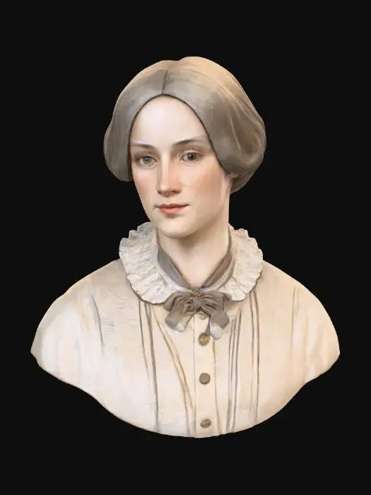 3D model for Portrait of a Woman in Early 1800s Attire