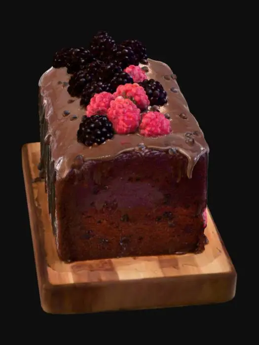 3D model for Chocolate Berry Delight, #food#