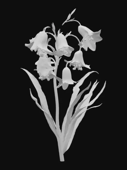 3D model for Bluebells in Bloom