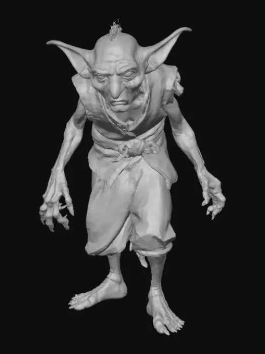 3D model for Smeagol the gollum, #villain#
