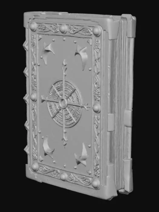 3D model for A dusty grimoire with spiderwebs , #Halloween2025#