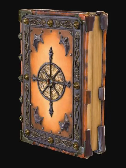 3D model for A dusty grimoire with spiderwebs , #Halloween2025#