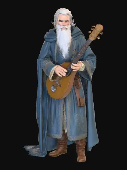 3D model for Montgomery clift as a DND bard