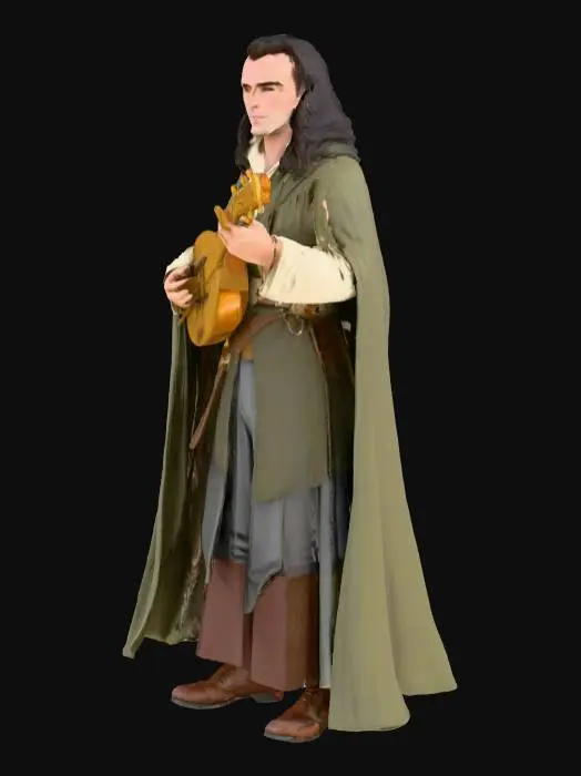 3D model for Montgomery clift as a DND bard