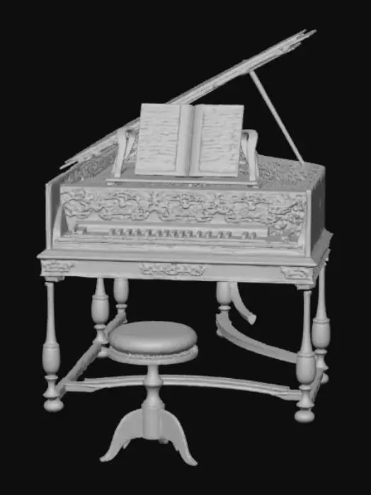 3D model for Harpsichord Elegance