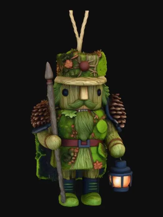 3D model for Woodland Nutcracker Ornament, #Christmas2025#