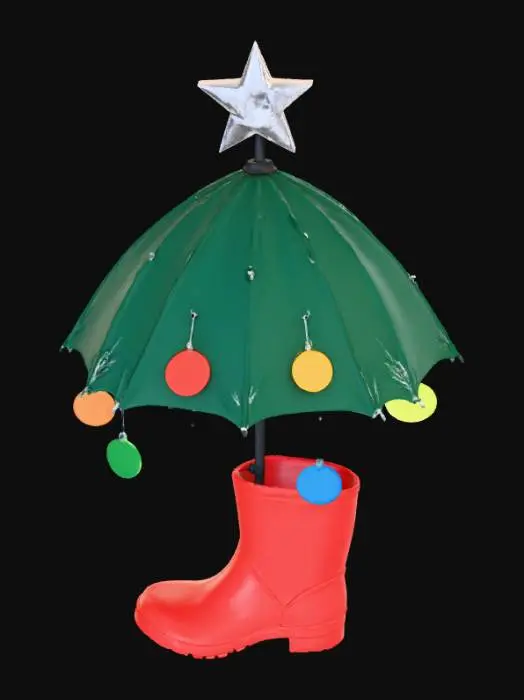 3D model for Festive RainBoot Tree, #Christmas2025#