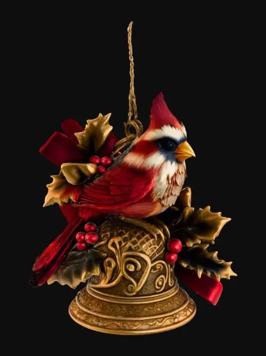 3D model for Cardinal Ornament, #Christmas2025#
