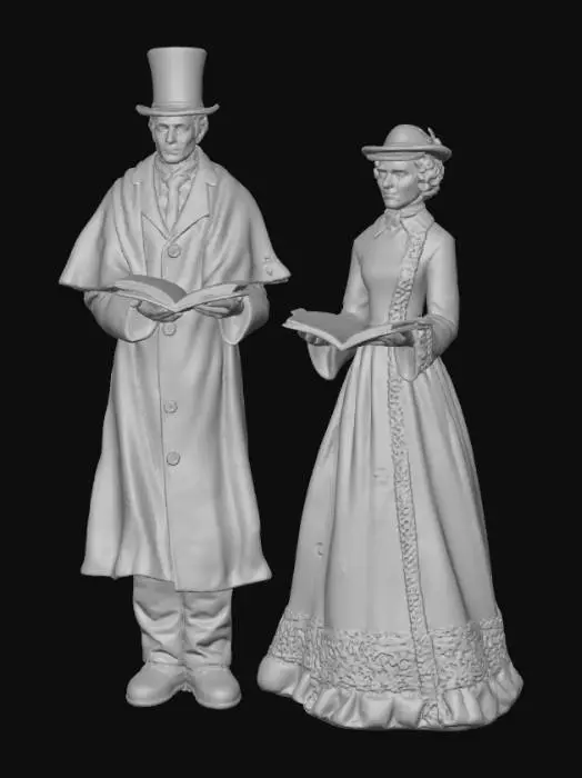 3D model for Victorian Carolers Figurines, #Christmas2025#