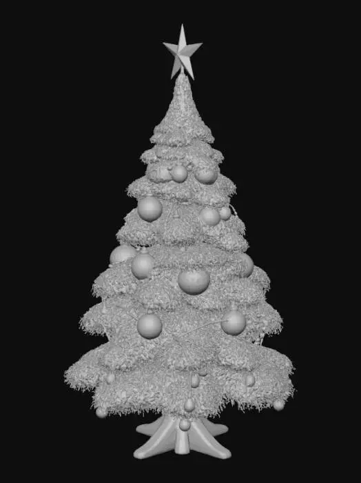 3D model for A medium poly jolly colorful Christmas tree, #Christmas2025#