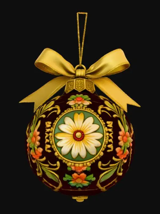 3D model for Ornate Holiday Bauble, #Christmas2025#
