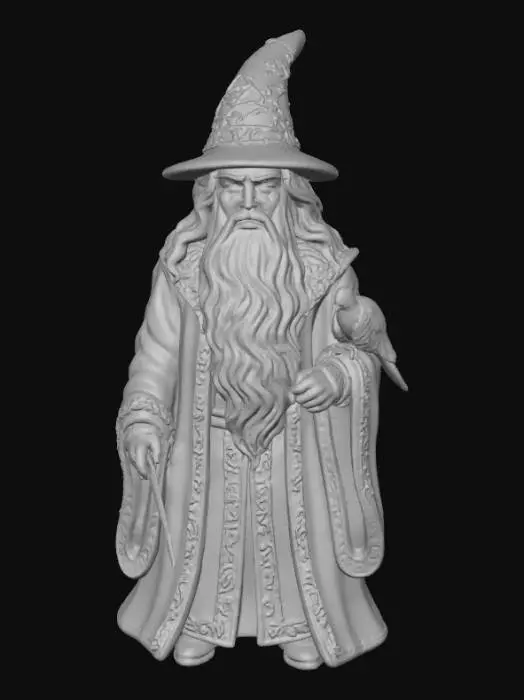 3D model for Wizard Ornament with Phoenix, #Christmas2025#
