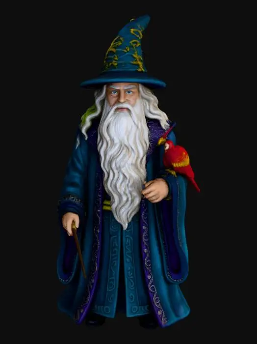 3D model for Wizard Ornament with Phoenix, #Christmas2025#