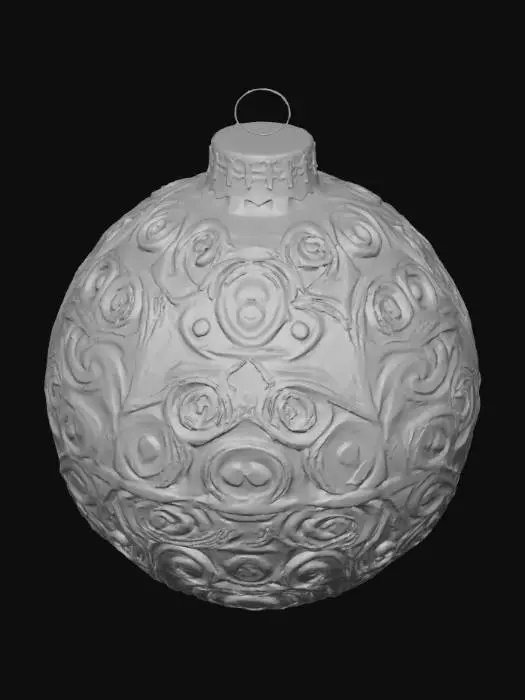 3D model for Golden Swirl Ornament, #Christmas2025#