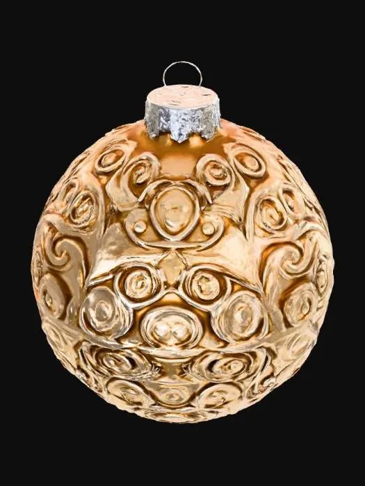 3D model for Golden Swirl Ornament, #Christmas2025#