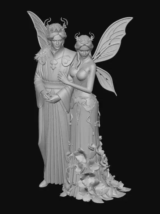 3D model for Oberon and Titania