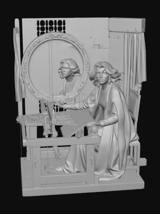 3D model for Self-Portrait at the Loom