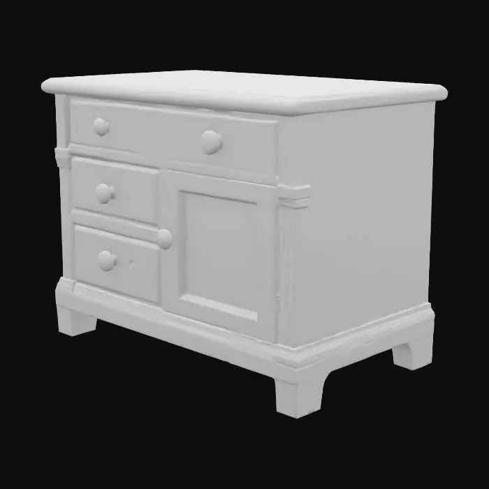 3D model for Colorful Folk Art Cabinet
