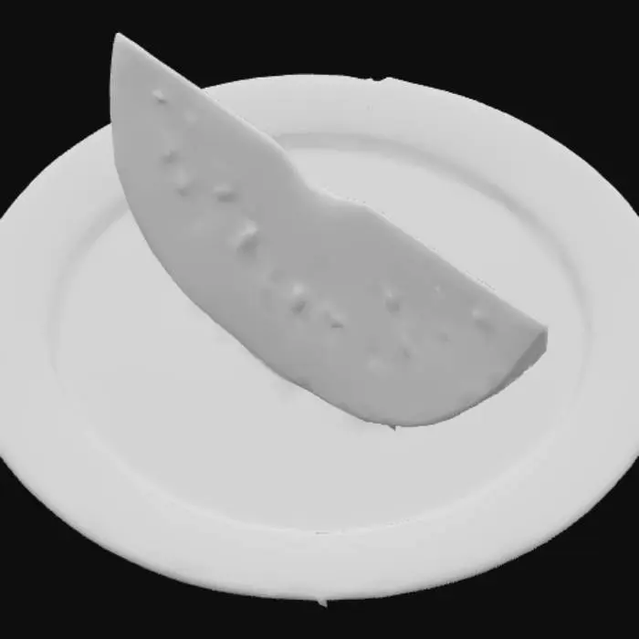 3D model for A slice of watermelon in an Amalfi platter , #PBR#