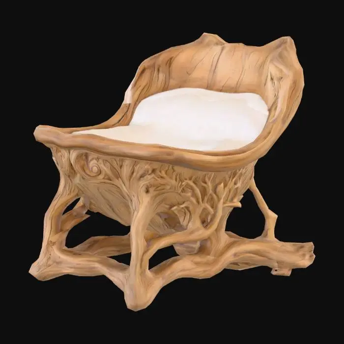 3D model for A driftwood bassinet , #PBR#