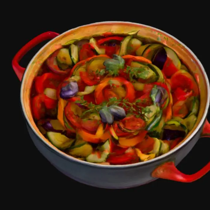 3D model for Colorful Ratatouille Bake, #food#