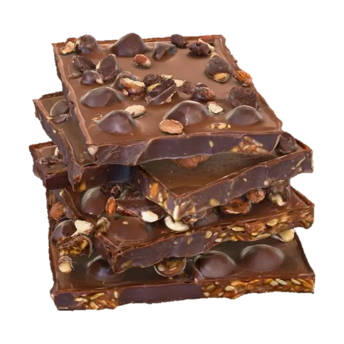 Nutty Chocolate Delight, #food# 3D model, vytvořený pomocí AI