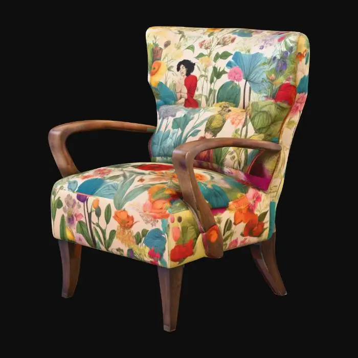 3D model for Floral Street Chair