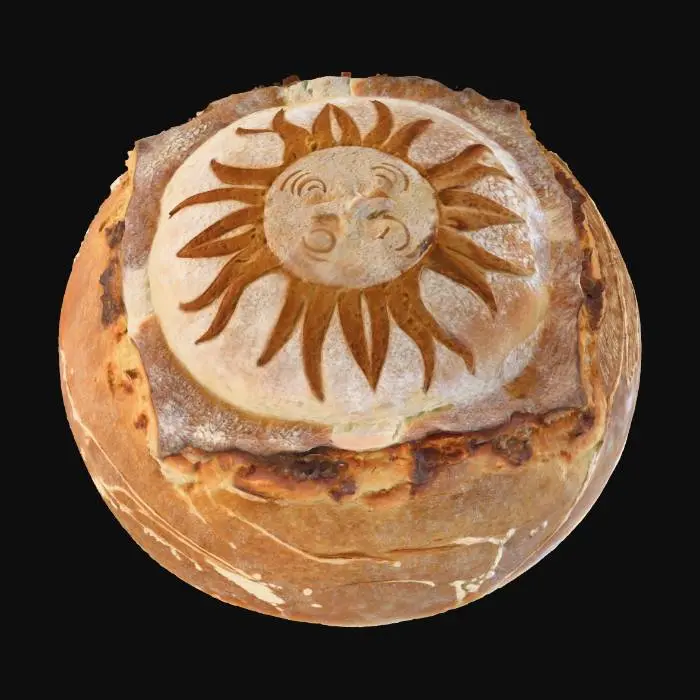3D model for Sunburst Bread, #food#