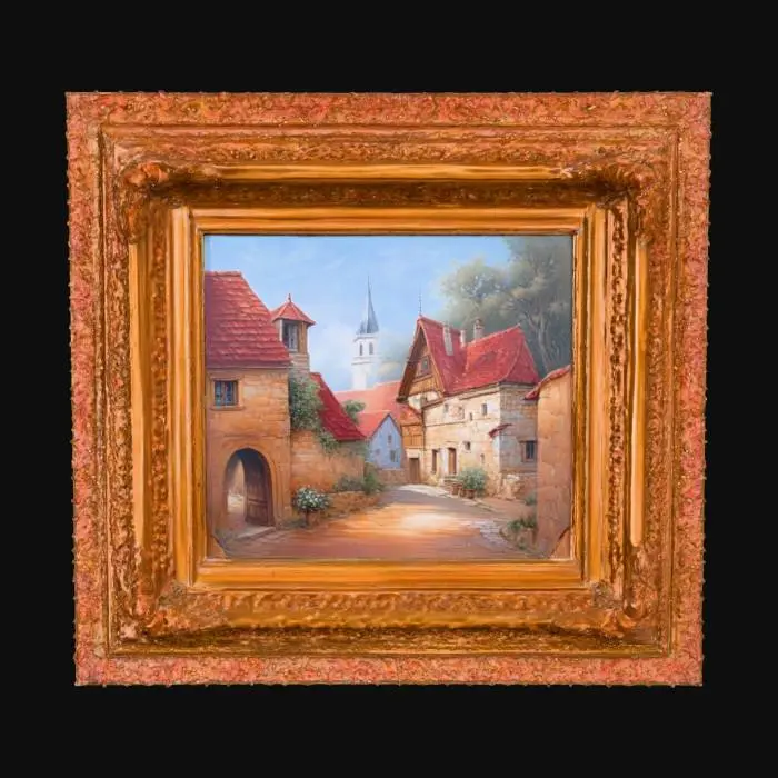 3D model for Village Courtyard Scene