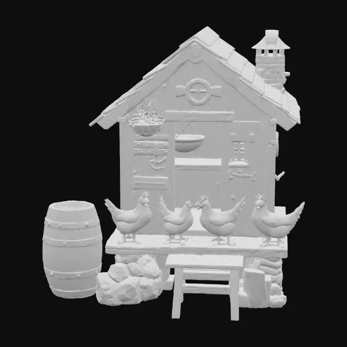 3D model for Cozy Coop Retreat, #food#
