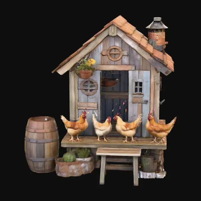 3D model for Cozy Coop Retreat, #food#